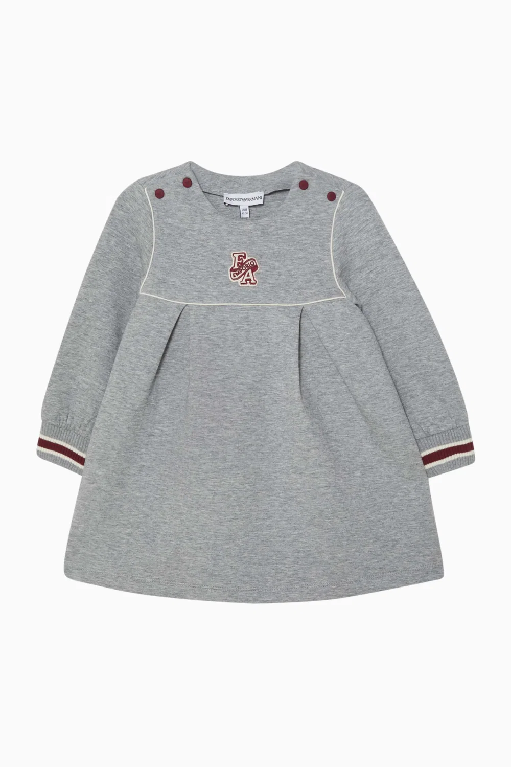 Платье с плиссировкой Emporio Armani, серый