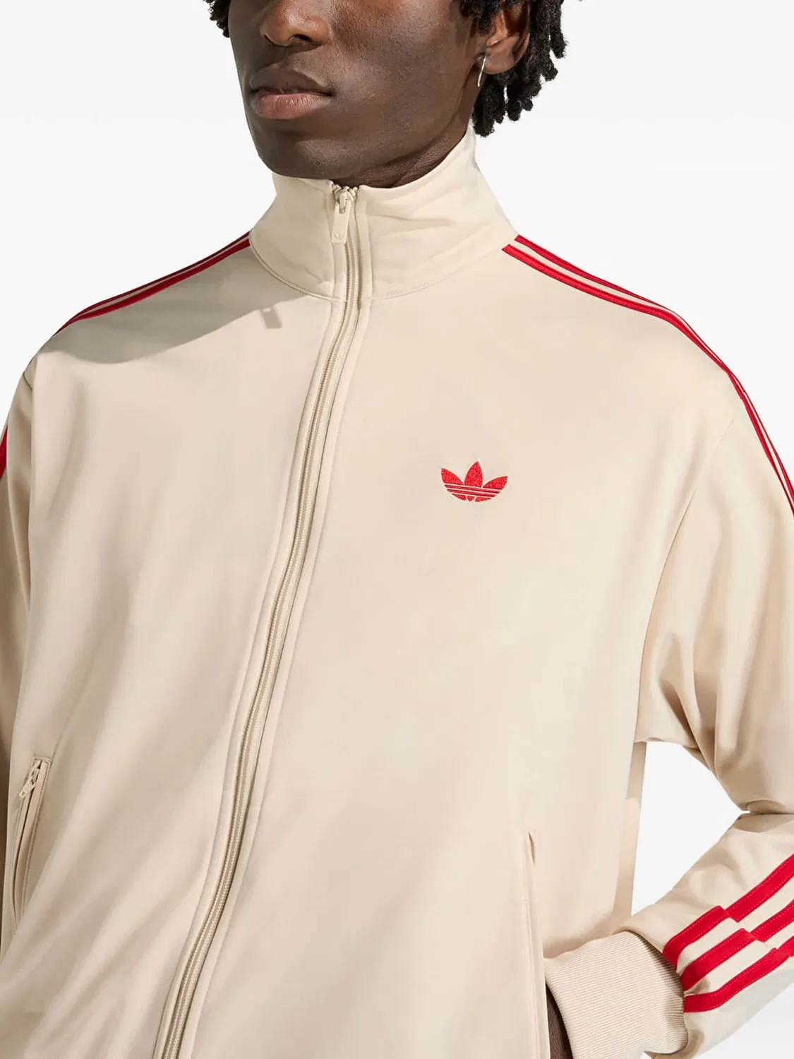 Трековая куртка Firebird из полиэстера Adidas, нейтральные — фото 3