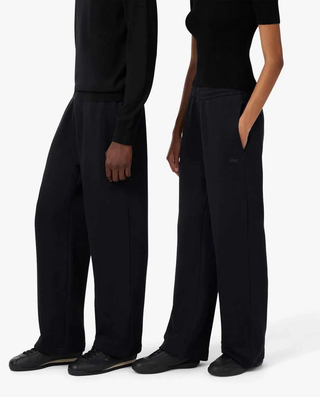 Спортивные штаны Lacoste свободного кроя из футера, мужские, Negro — фото 3
