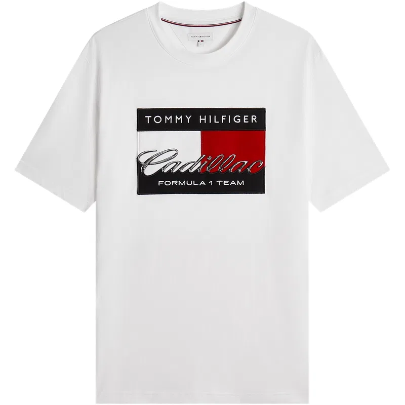Мужская футболка с круглым вырезом YBR Tommy Hilfiger, White YBR