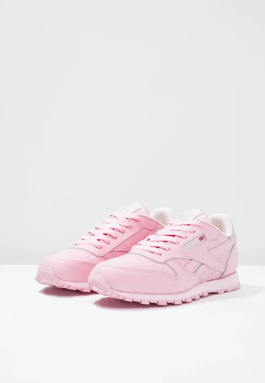 Классические кожаные кроссовки с металлическим блеском Reebok Classic, Luster Pink/Silver Metallic — фото 3