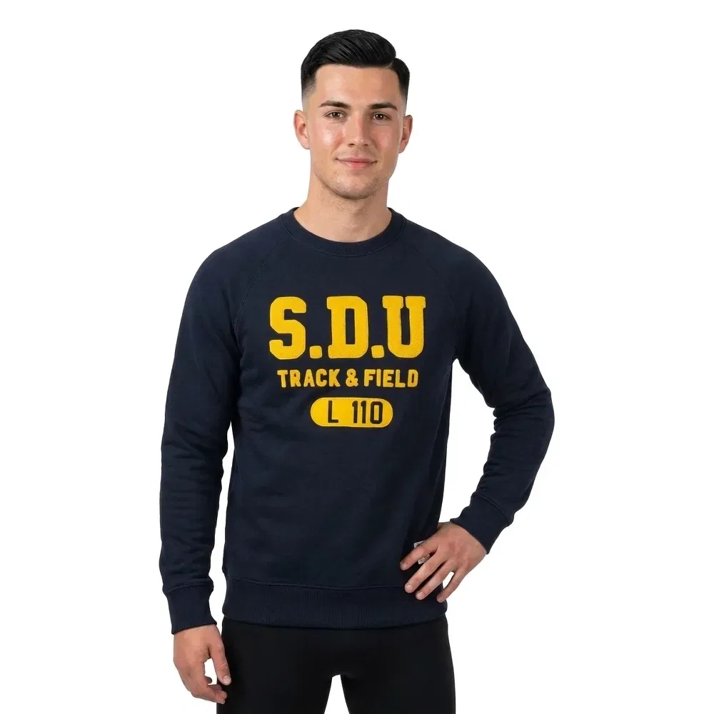 Мужской свитшот свободного кроя Ath Felt Applique Superdry, Blue — фото 3