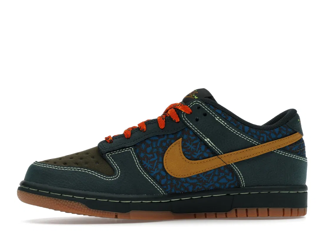Детские кроссовки Lifestyle Nike Dunk Low, Seaweed/Ochre/Cargo Khaki/Green Abyss — фото 3