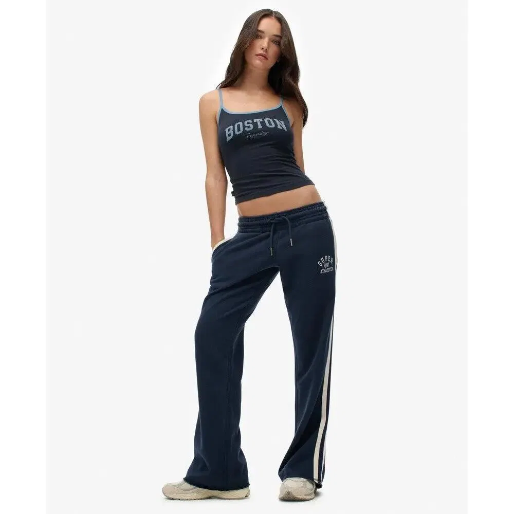 Женские спортивные брюки с принтом Athletic Essentials Superdry, BLAU — фото 3