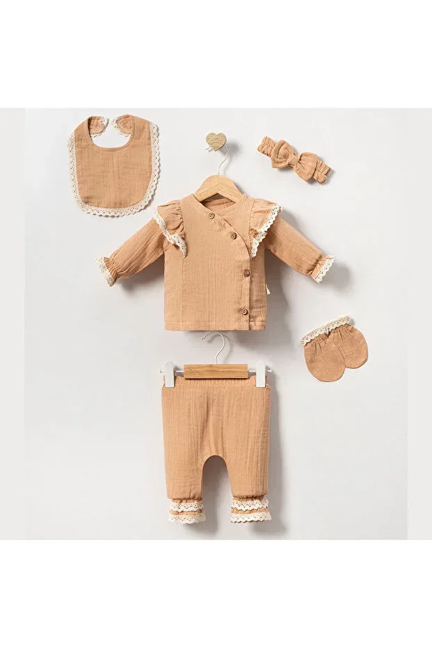 Детский комплект одежды из муслина Care Pure Kids Store, Cinnamon
