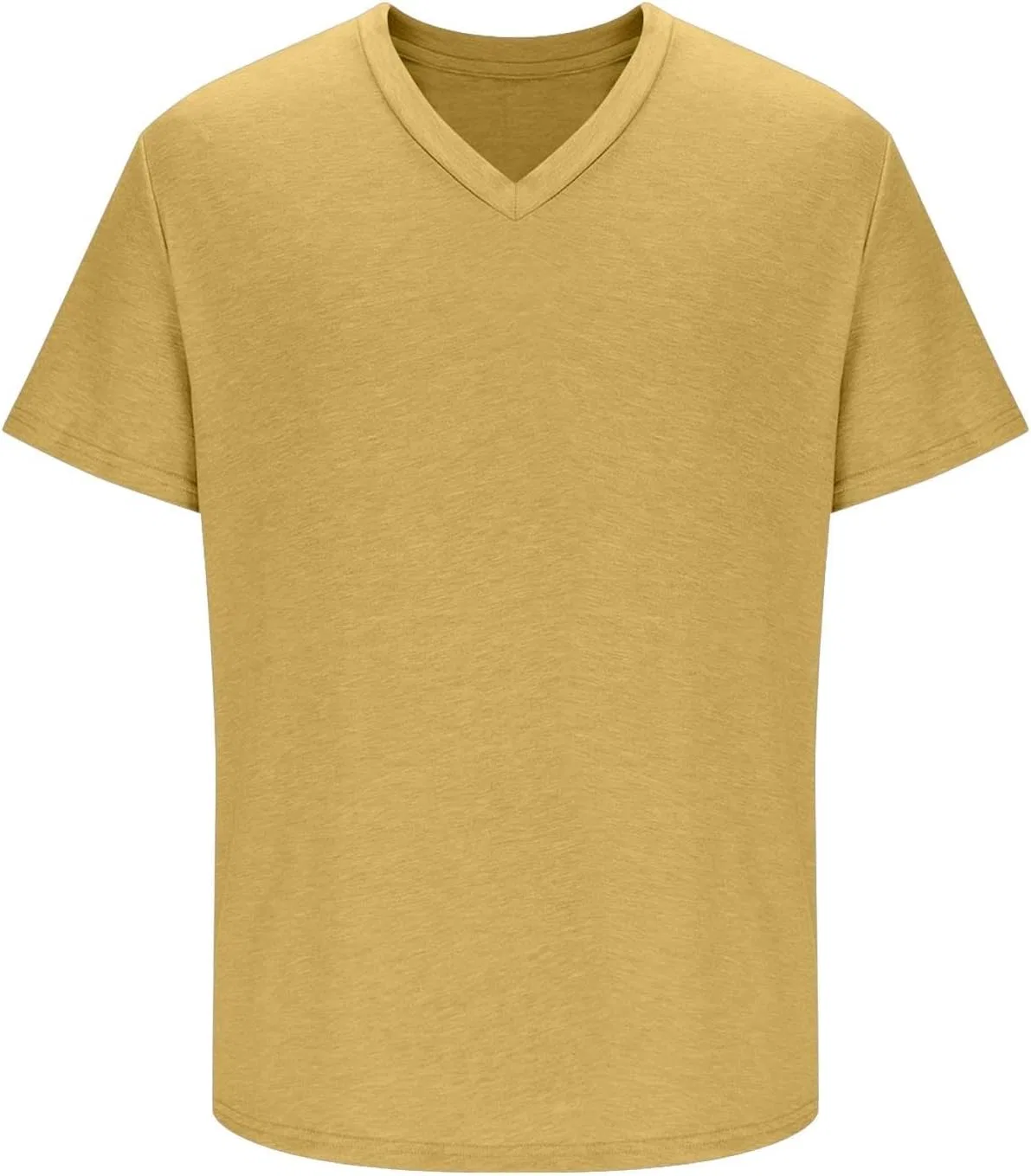 Мужская футболка с V-образным вырезом Cotton Classic, Khaki — фото 4
