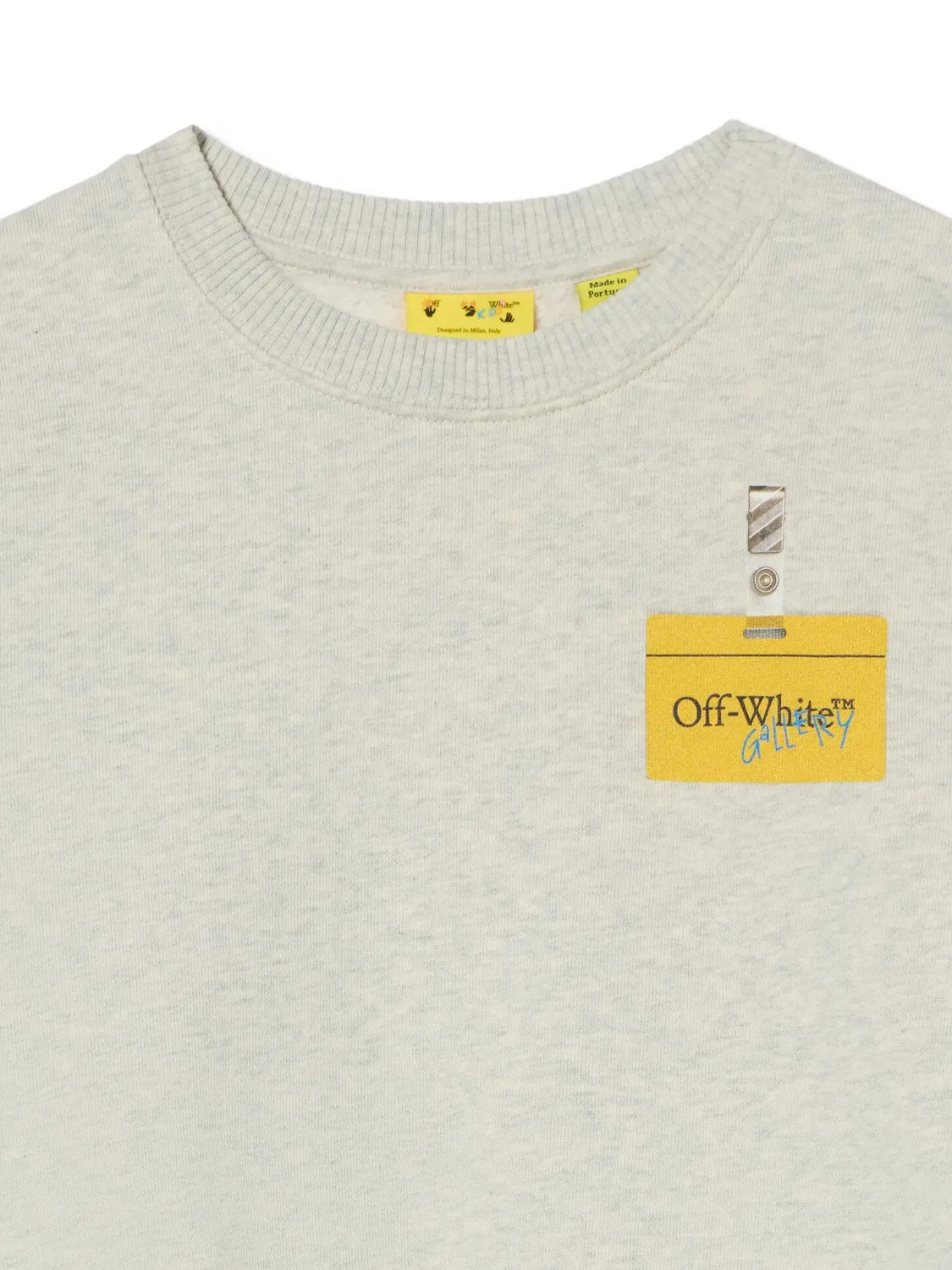Свитшот Arrow Tape OFF-WHITE, серый — фото 2