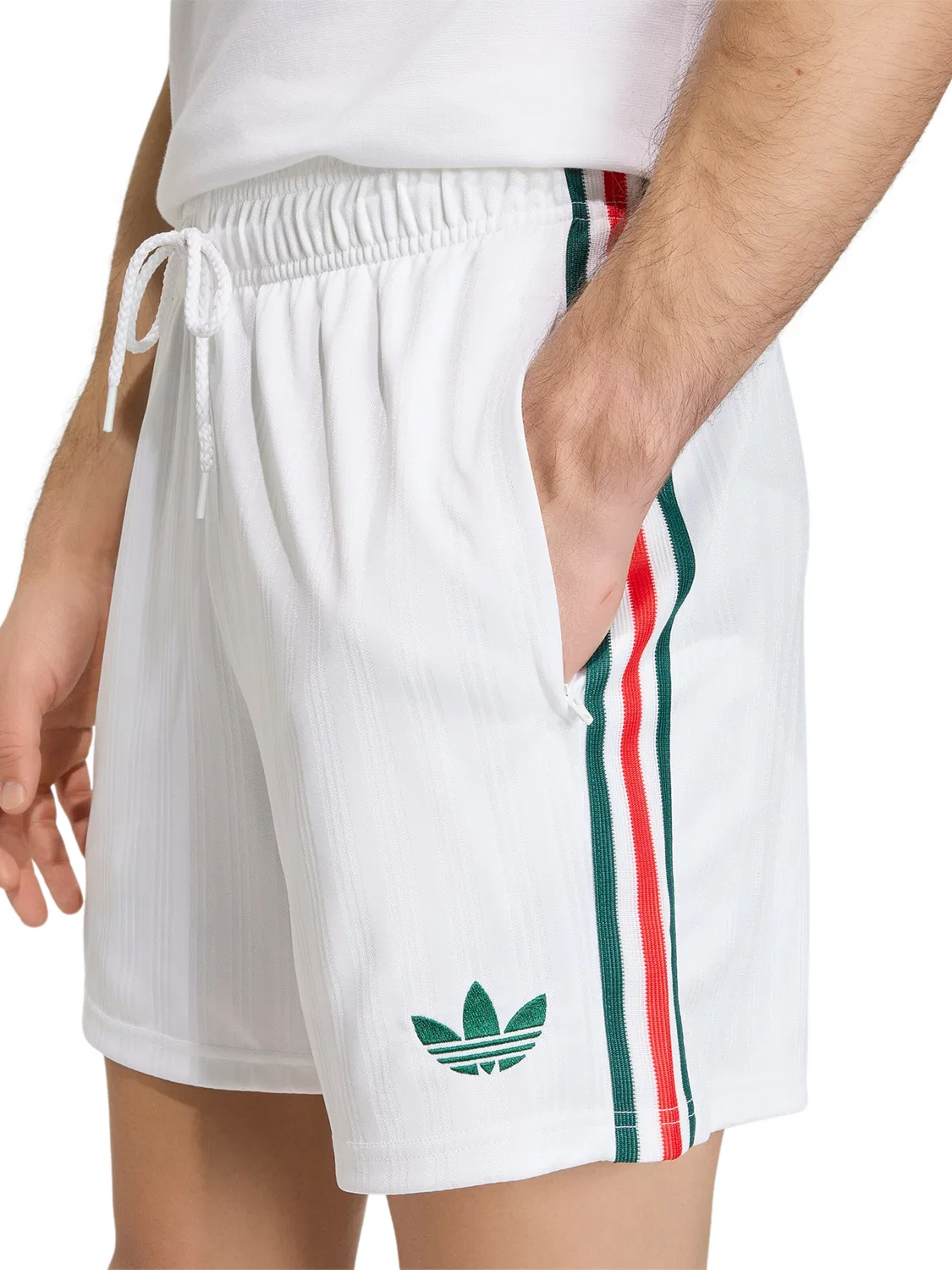 Спортивные шорты Adidas Performance Regular Workout Pants FMF белого цвета — фото 3
