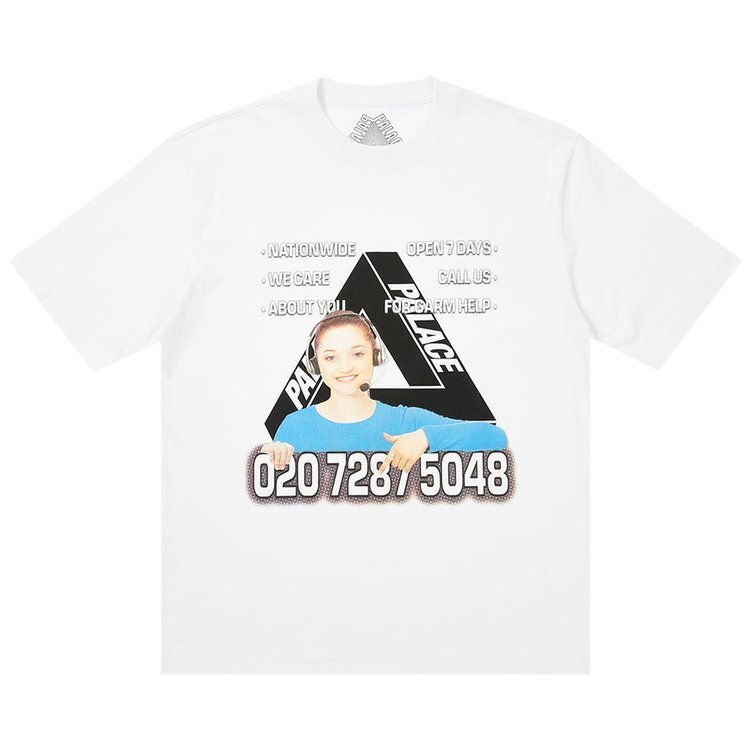 

Футболка Palace Bell Man T-Shirt 'White', белый
