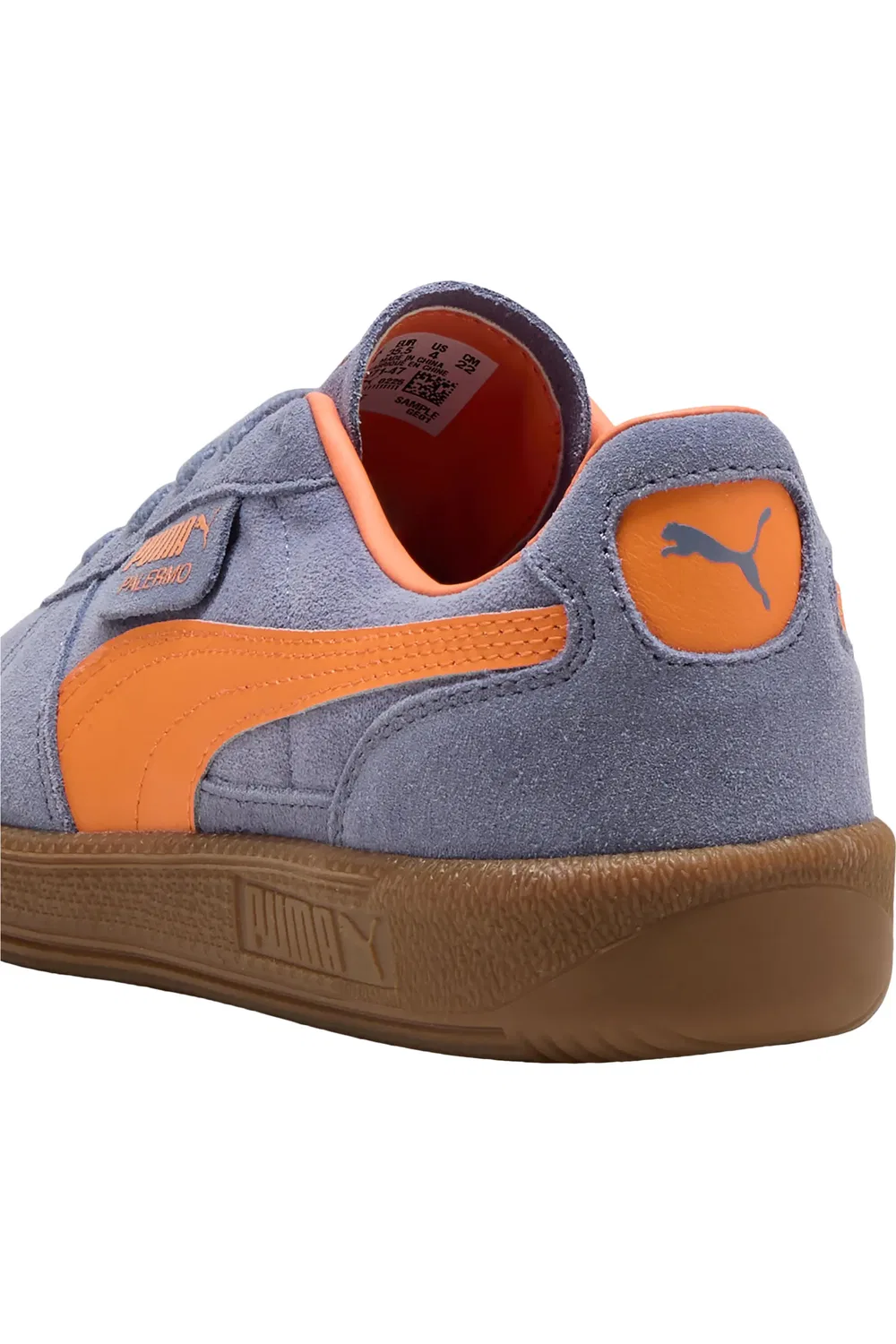 Кроссовки детские футбольные Palermo PUMA, Gray Sky/Melon Glow — фото 2