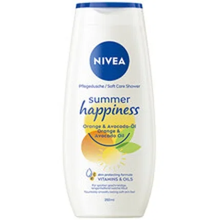 Гель для душа освежающий Summer Happiness Nivea, 250 мл, Orange