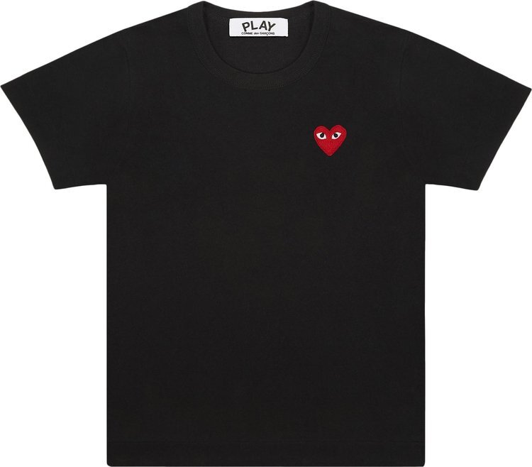 

Футболка Comme des Garçons PLAY Heart T-Shirt 'Black', черный