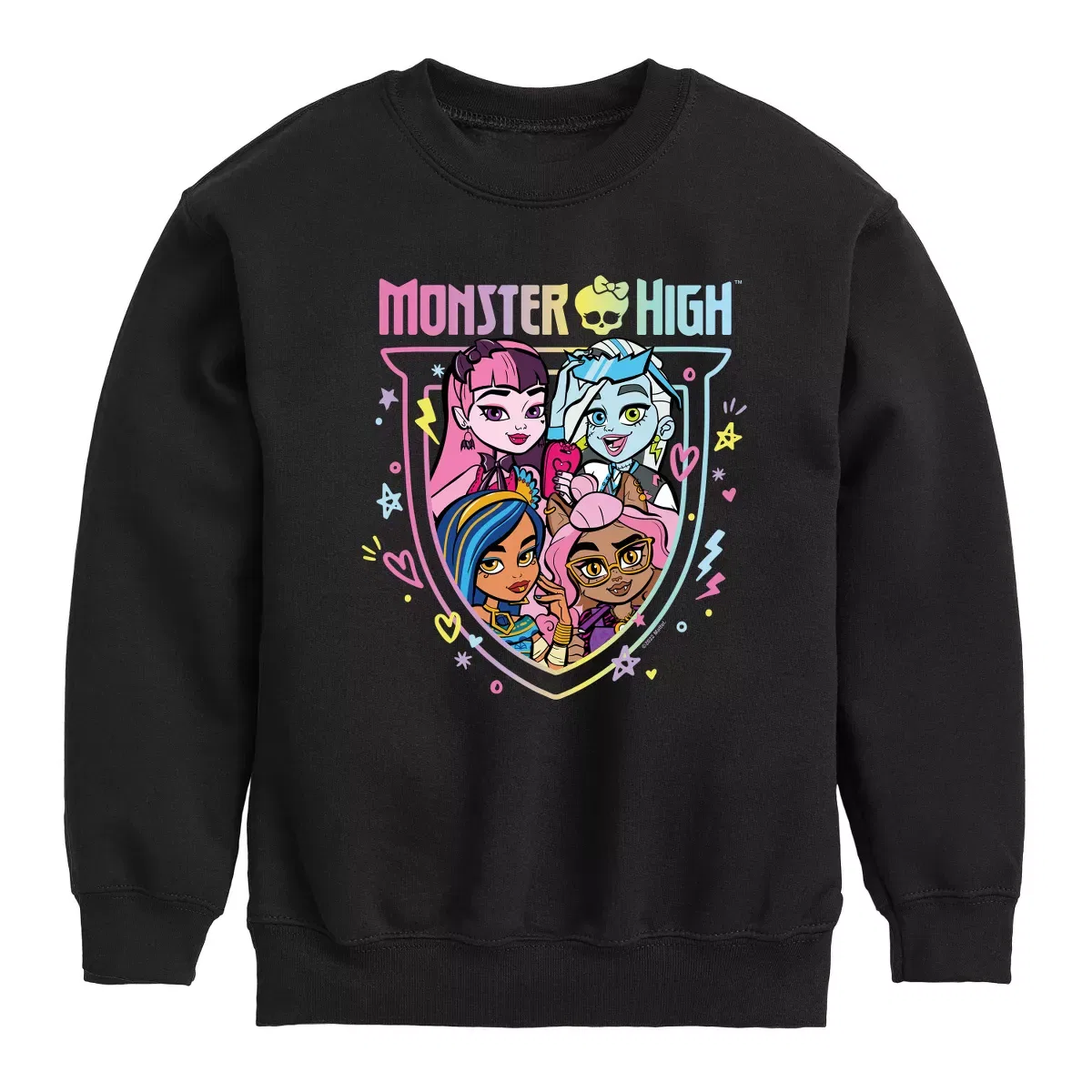 Детский свитшот с принтом Monster High, Monster High, Black