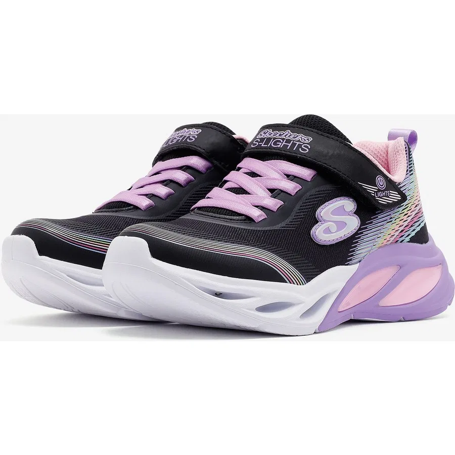 Кроссовки с подсветкой Cosmic Glow Rainbow Beam Skechers, Черный — фото 3