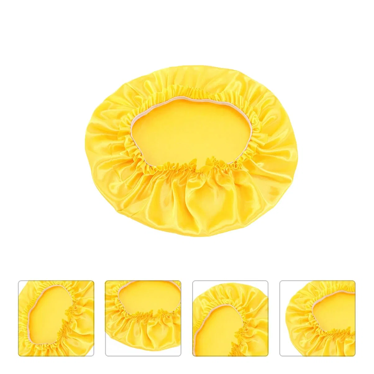 Шапочка для душа Satin, Healeved, набор 5 шт, желтый — фото 3
