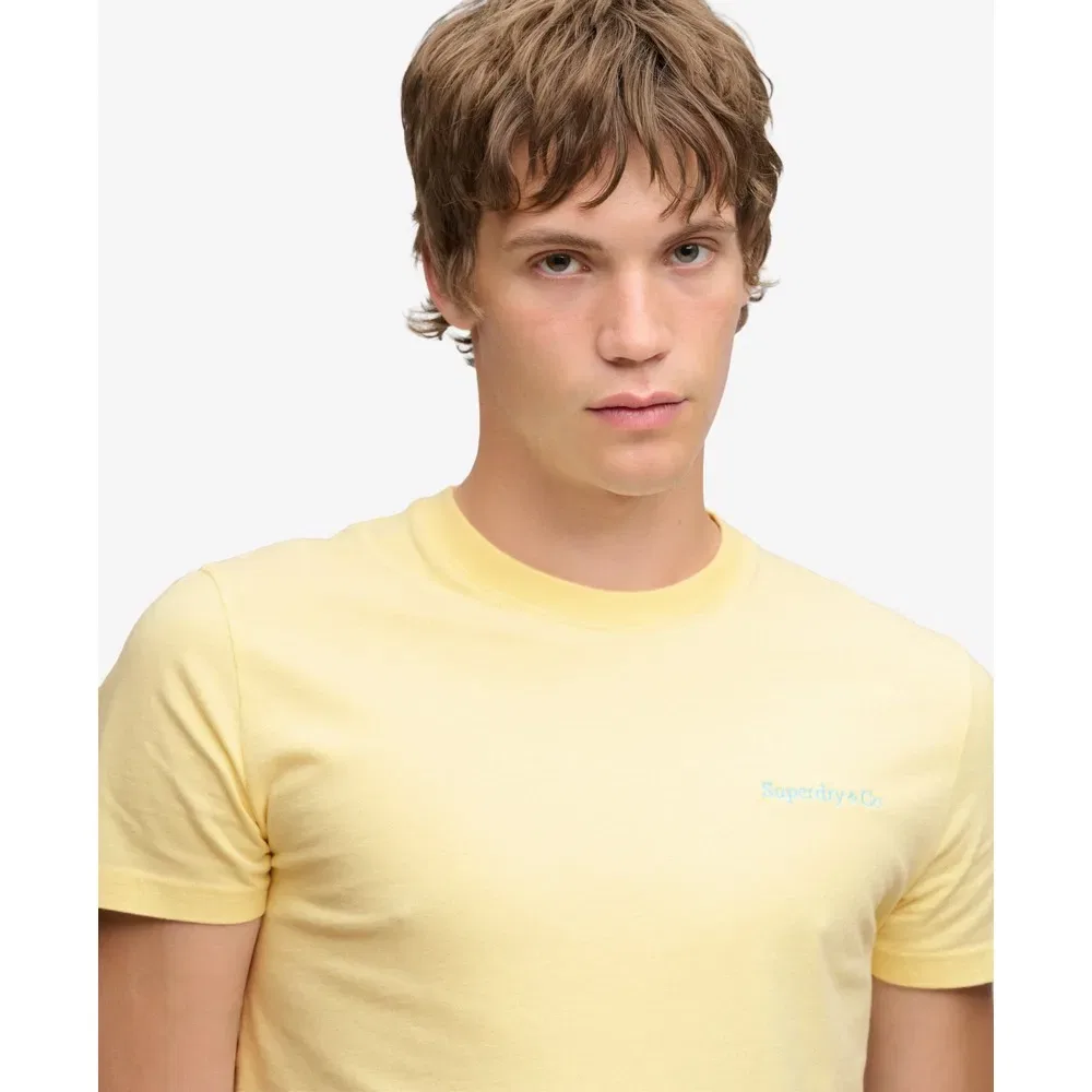 Мужская футболка с коротким рукавом Essential Company Logo Superdry, Yellow — фото 4