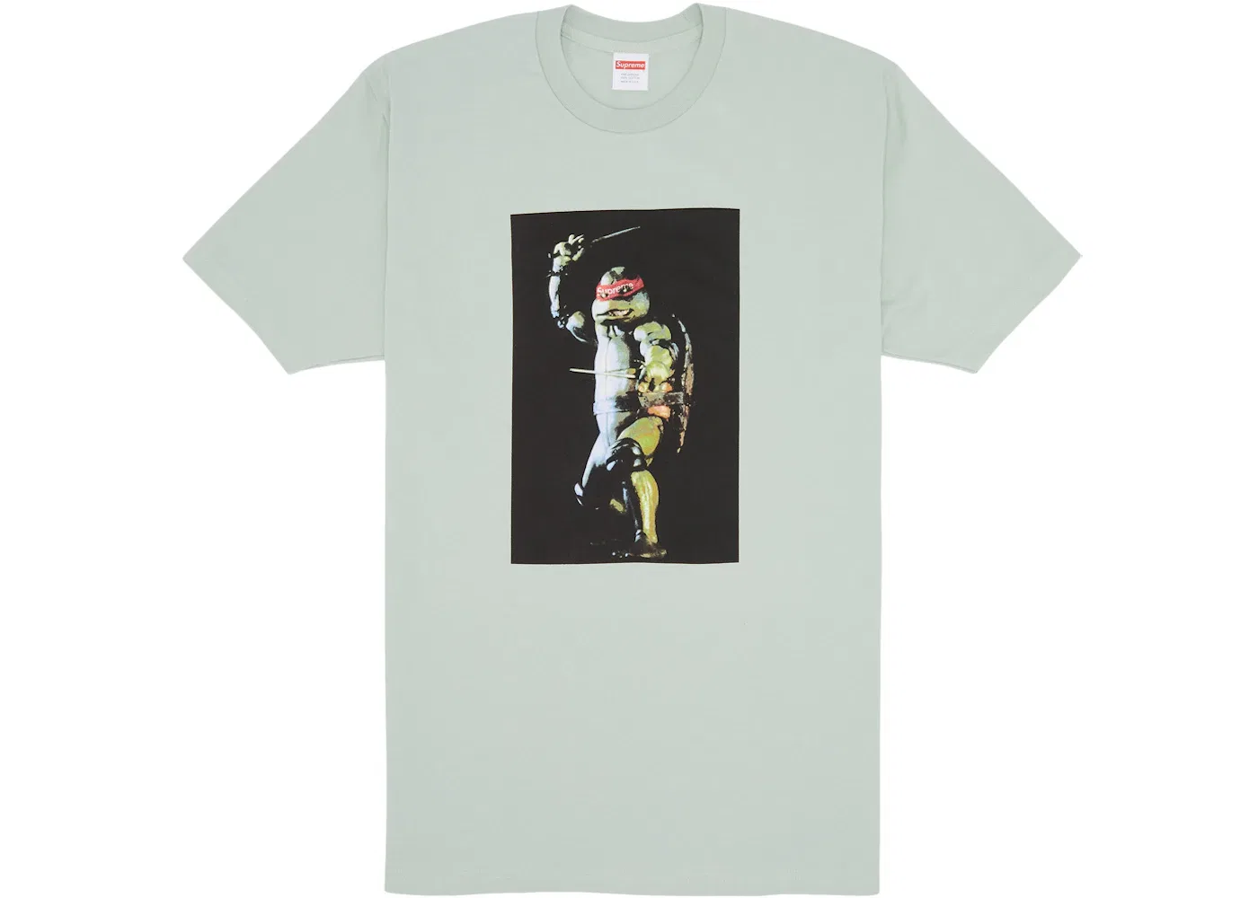 Мужская футболка с принтом Supreme, Pale Aqua