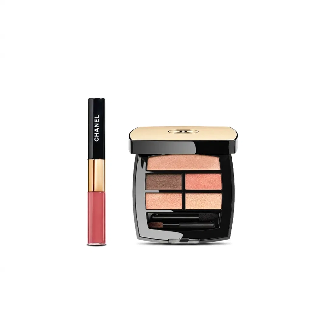 Женский набор для макияжа с жидкой помадой и тенями для век, CHANEL, Warm Tones