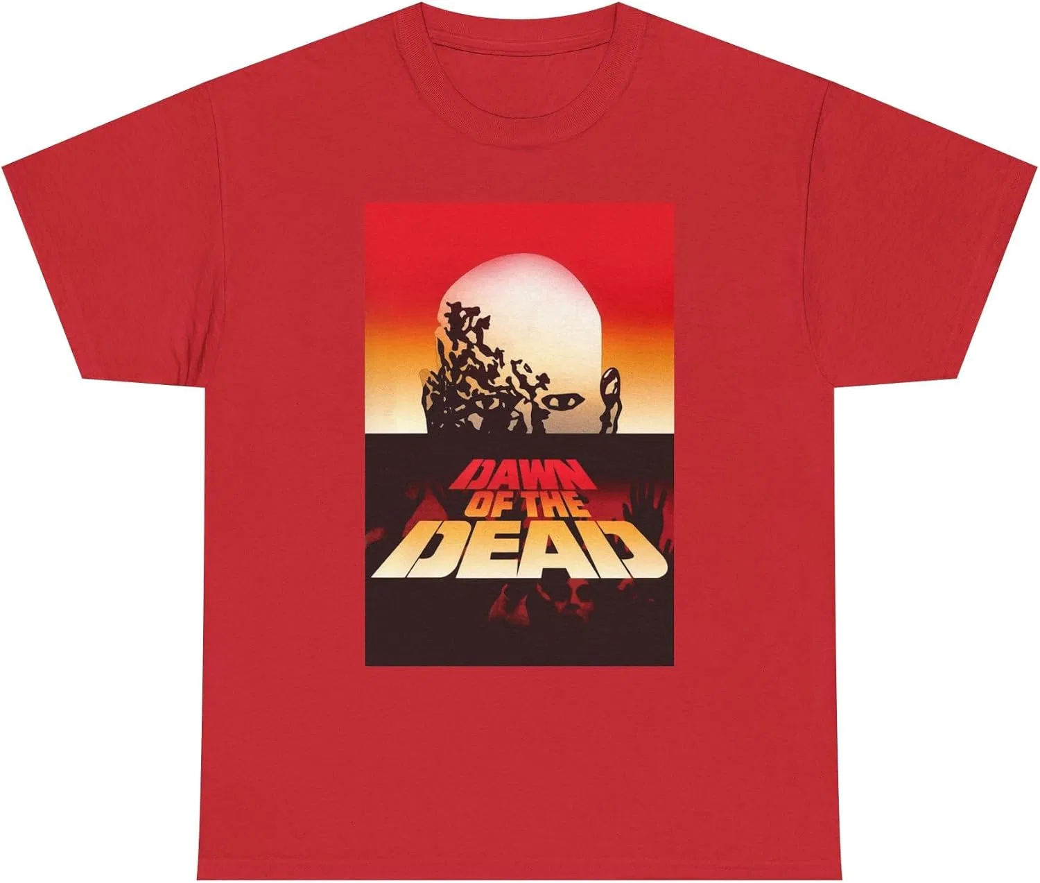 Женская футболка с принтом Dawn of the Dead, красный