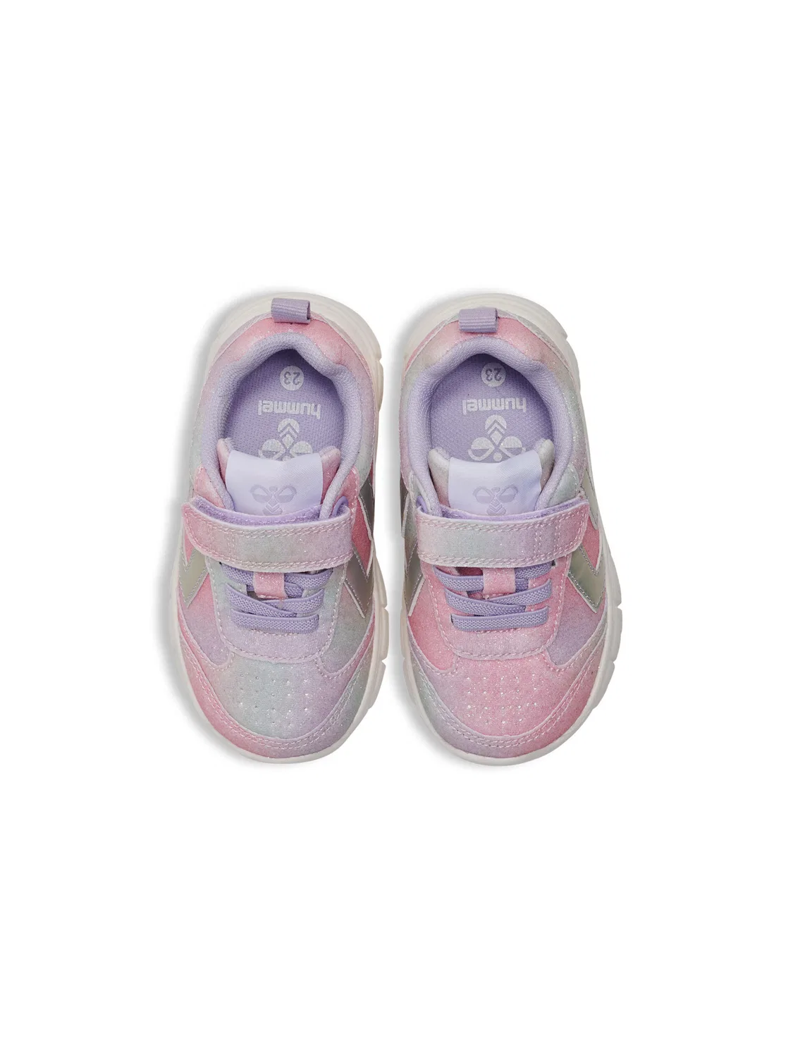 Детские кроссовки с эластичными шнурками Crosslite Glitter Hummel, Bunt — фото 4