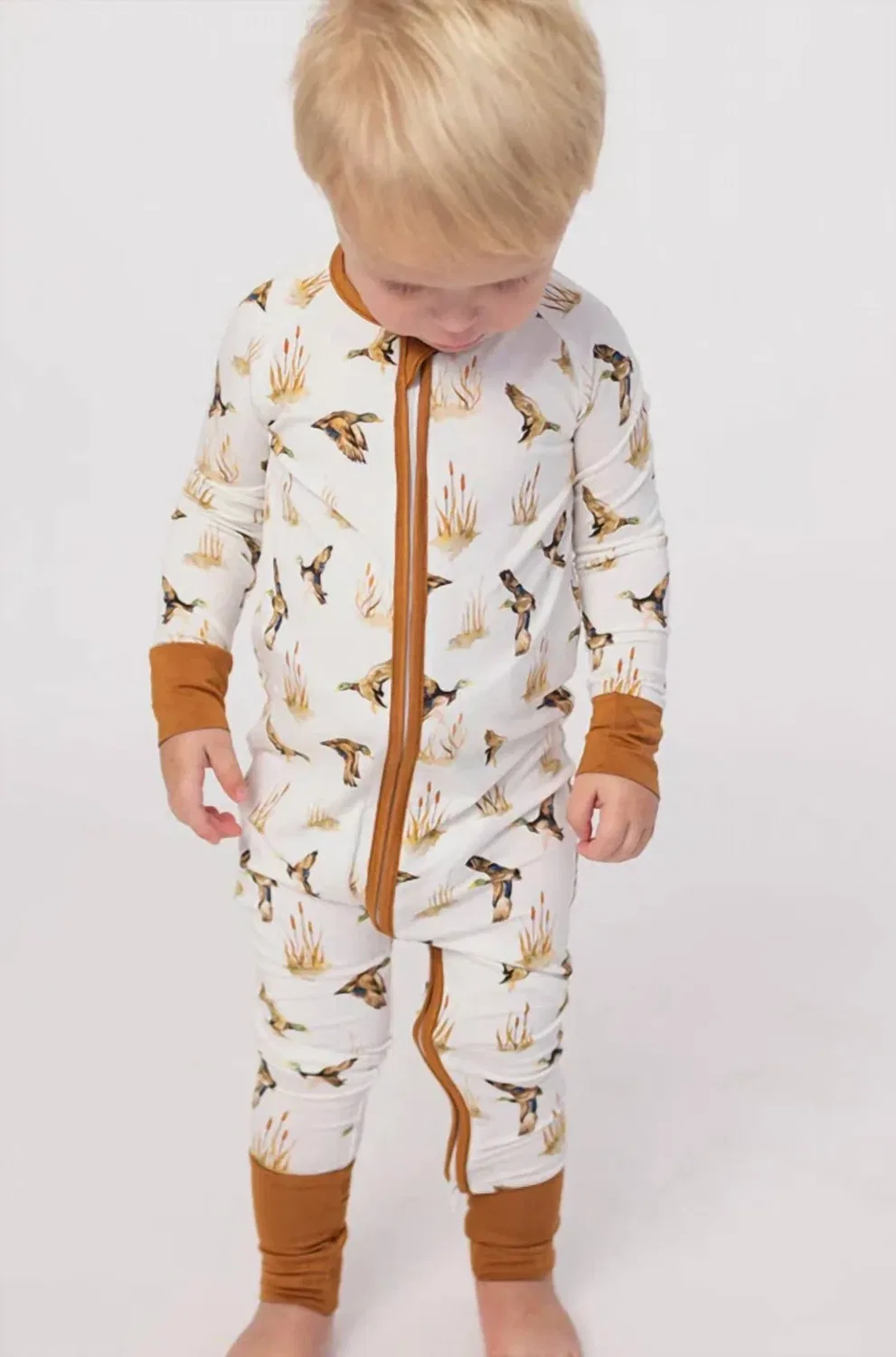 Детский боди-комбинезон на молнии с принтом Fall Zipper Sleeper Romper Southern Slumber, Western