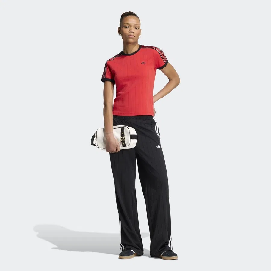Спортивные штаны с принтом Pinstripe Firebird Loose adidas, Черный — фото 3