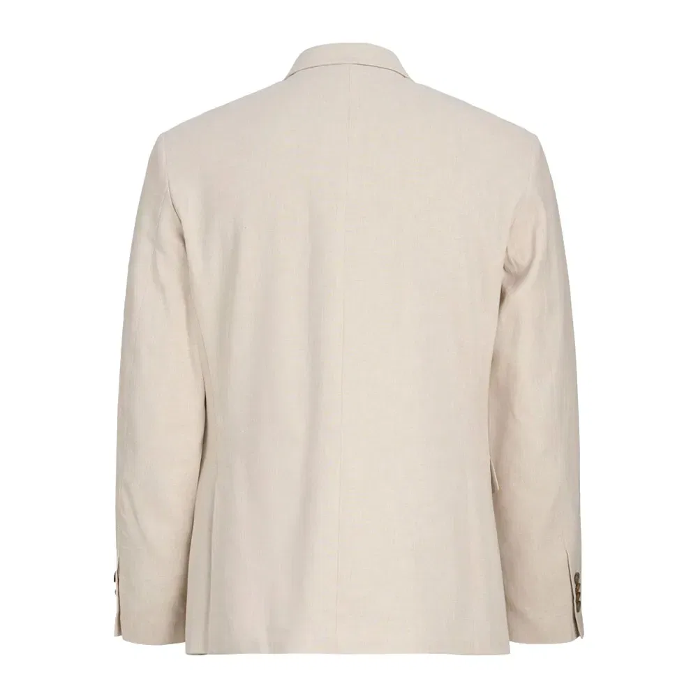 Блейзер льняной Martin Summer Linen Blend Jack & Jones, бежевый — фото 2