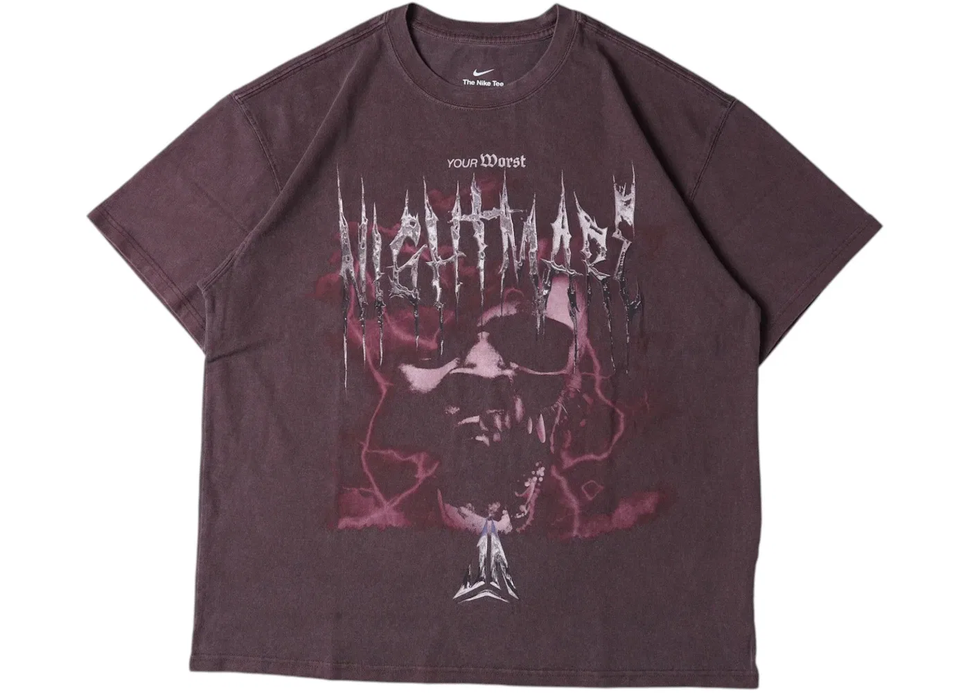 Мужская футболка с принтом Ja Morant Nightmare Nike, цвет Burgundy Crush