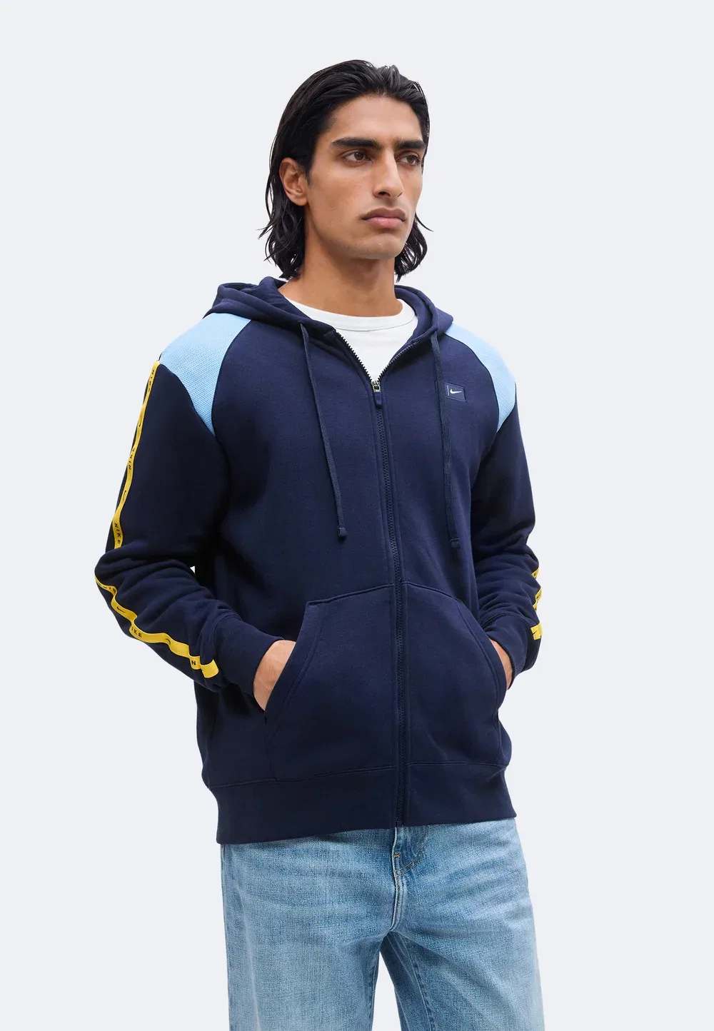 Худи THFC - клубная одежда Nike Performance, Obsidian/Light Blue/White — фото 4