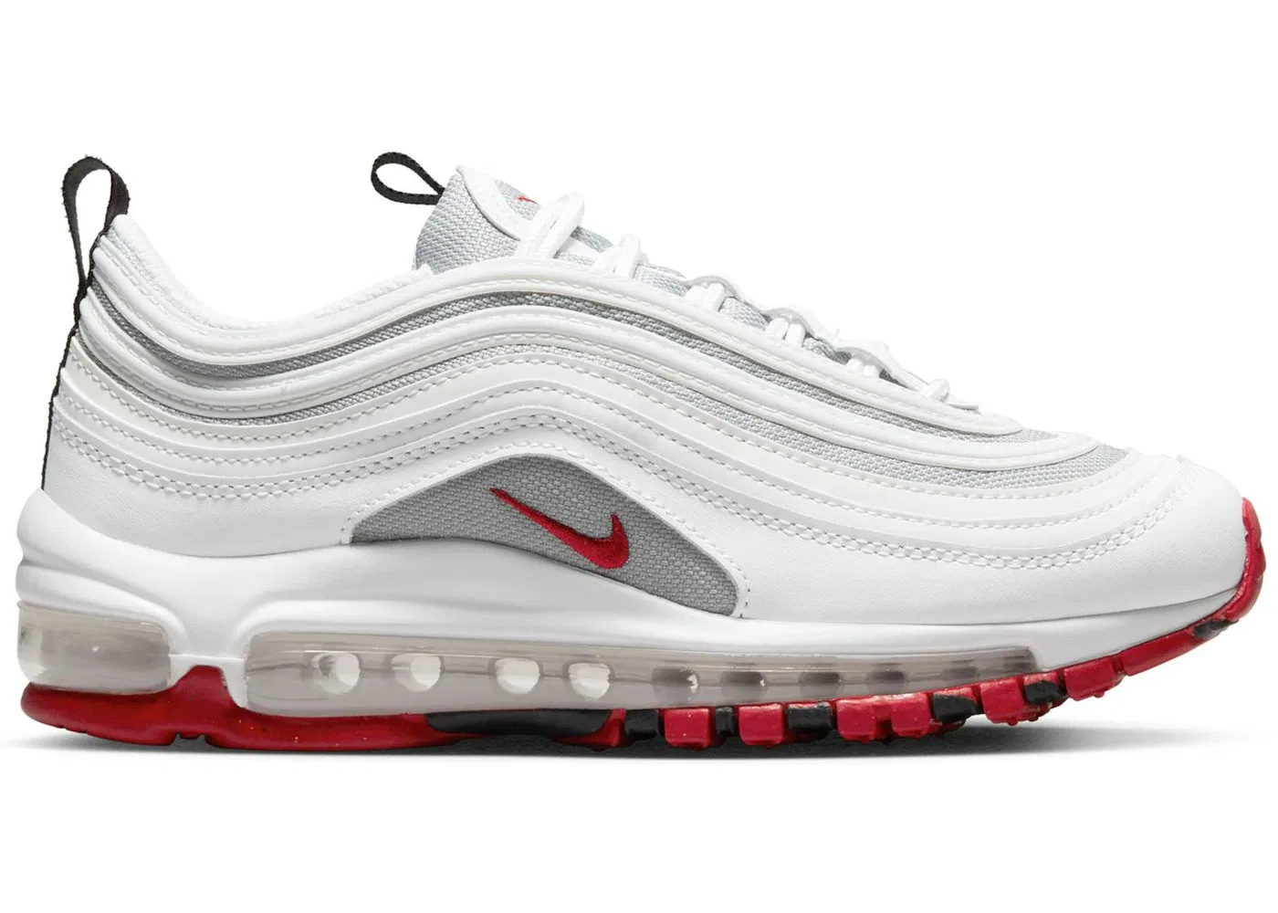 Детские кроссовки Lifestyle с амортизацией Nike Air Max 97 Nike, White/Particle Grey/Photon Dust/Varsity Red