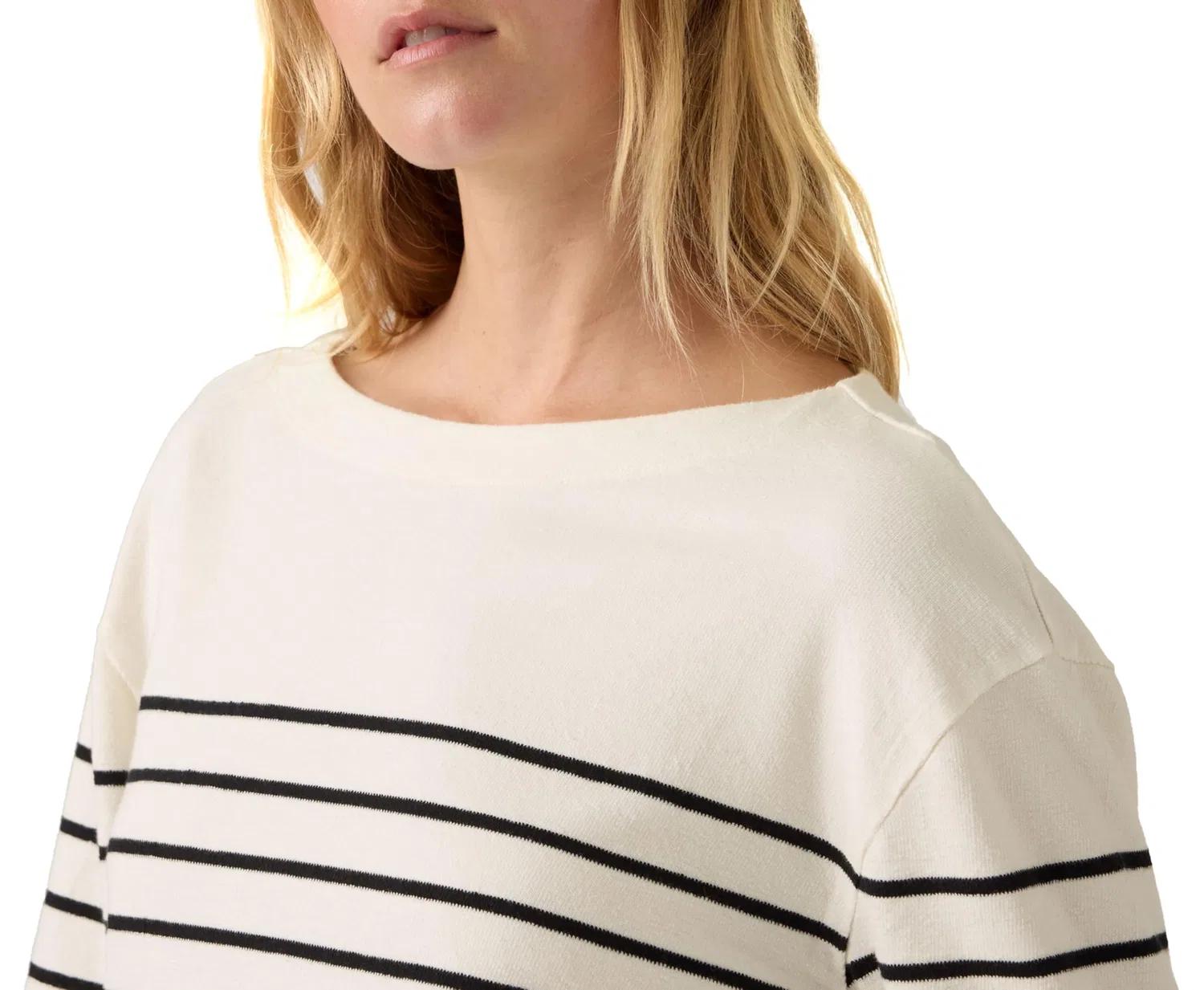 Женская футболка с полосками Marin Stripe Levi's, Egre Magnolia Stripe — фото 3