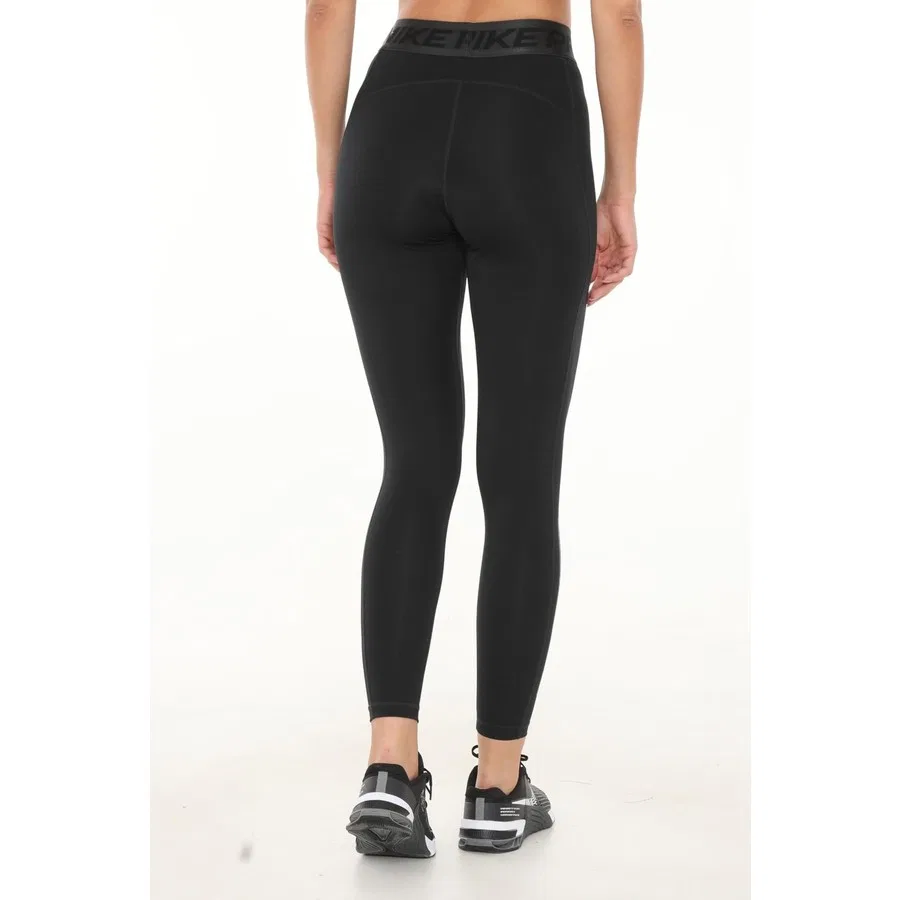 Женские спортивные леггинсы Nike Pro Dri-FIT с высокой талией, Черный — фото 2