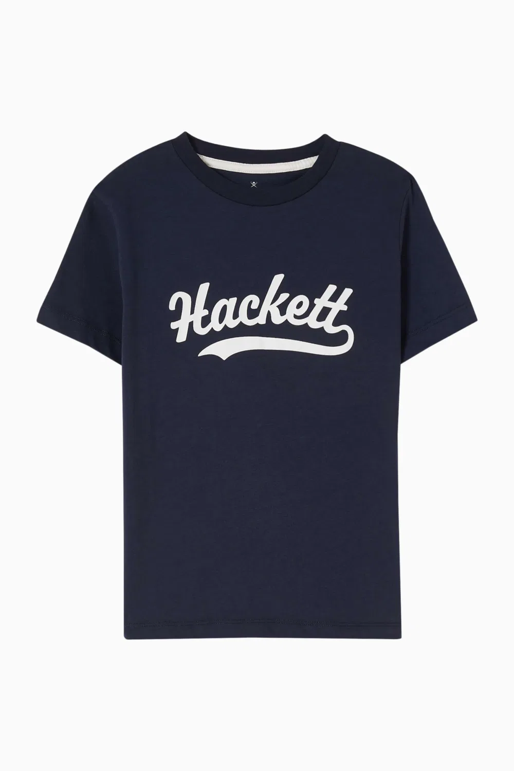 Футболка с логотипом хлопковая Hackett London, синий