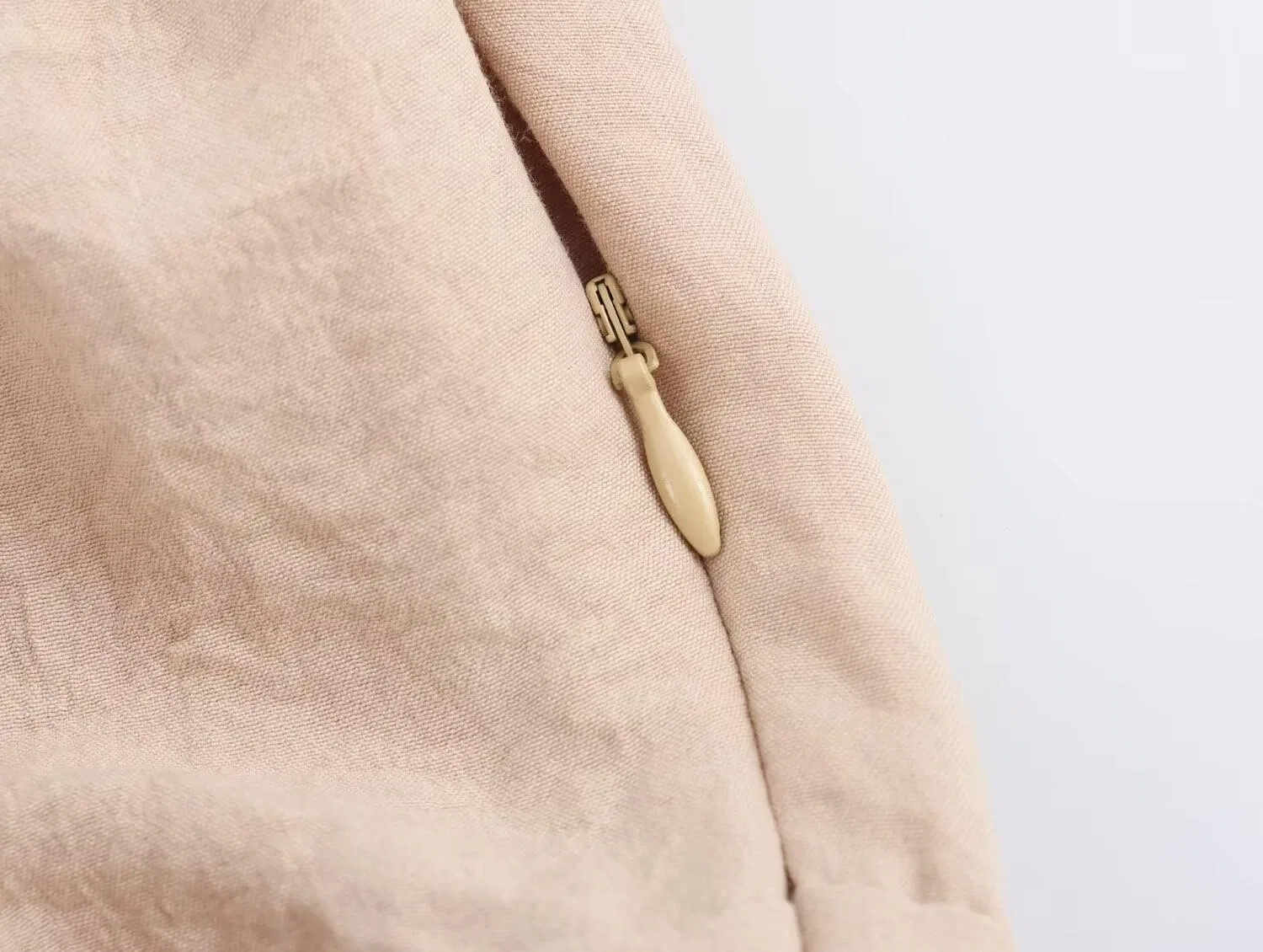 Женское платье миди с вырезом-лацканом Polyester, Camel — фото 2