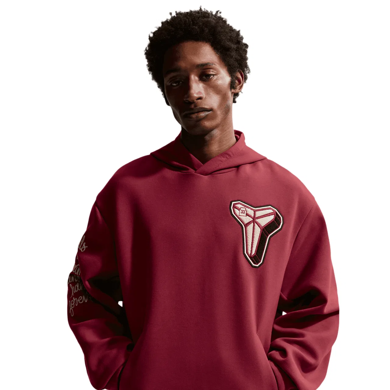 Мужское худи Kobe Dri-FIT SC Fleece Pullover Nike, красный/белый — фото 3