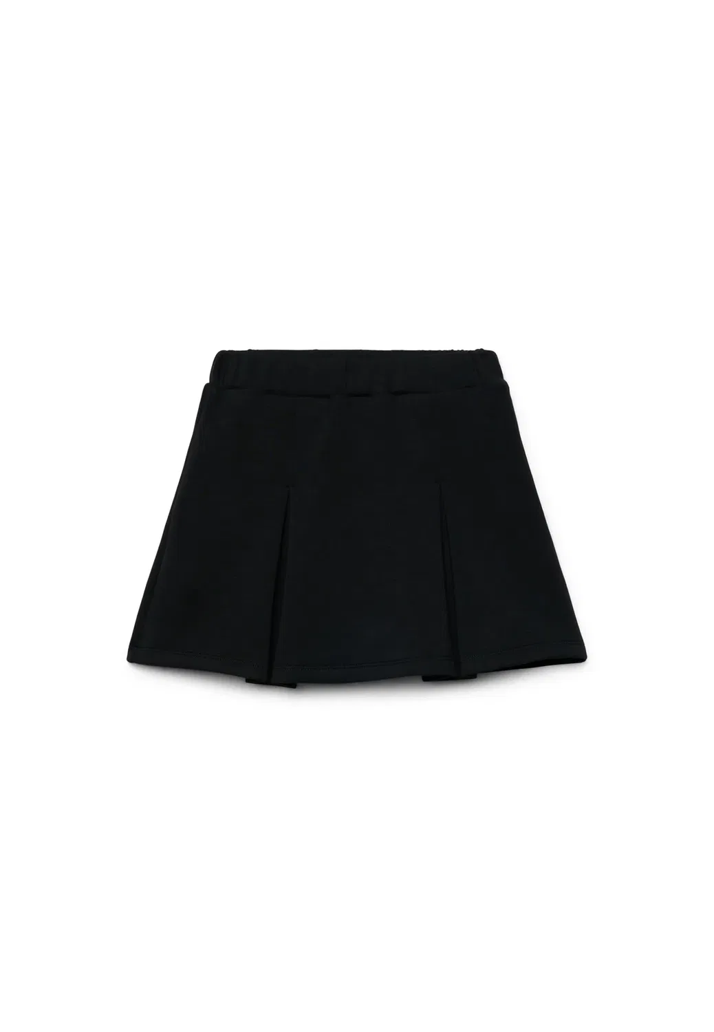 Skort da bambina con pieghe atinta unita - плиссированная юбка Terranova, Nero