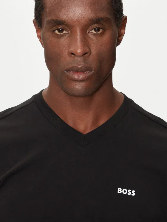 Футболка regular fit Tee V Boss, черный — фото 4