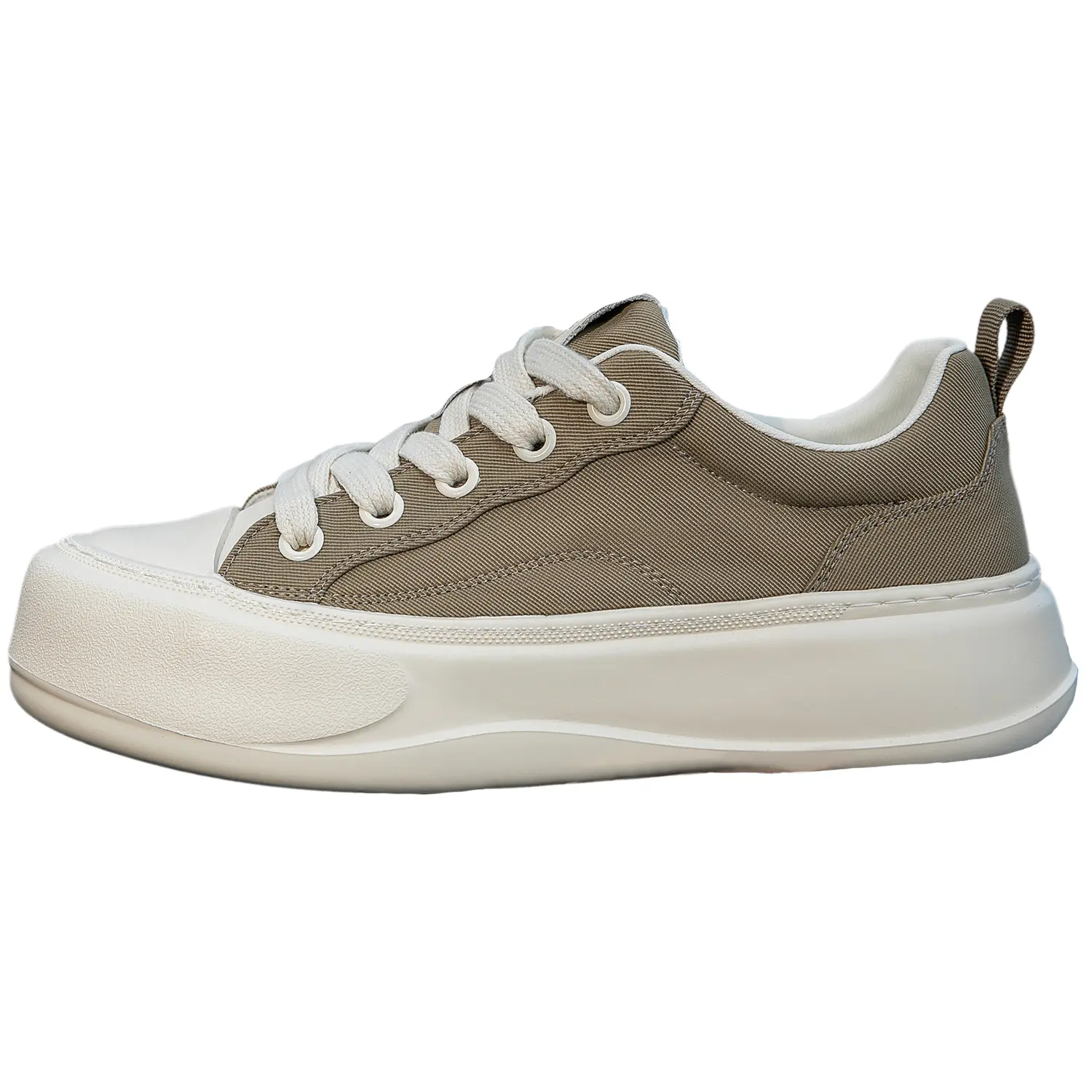 

SAIFEINU Скользостойкие амортизирующие износостойкие лоу-топы для скейтбординга мужские - хаки, цвет Khaki