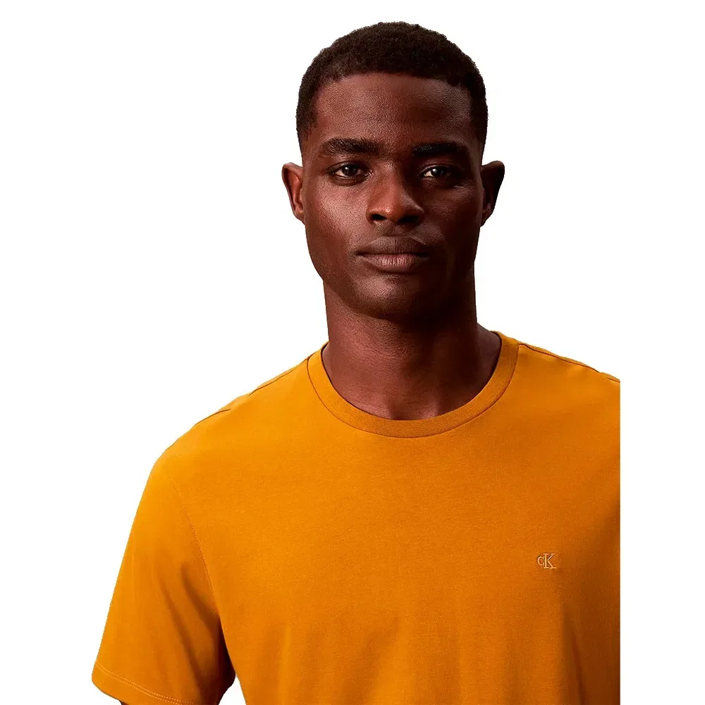 Футболка из хлопка Supima Calvin Klein, оранжевый — фото 4