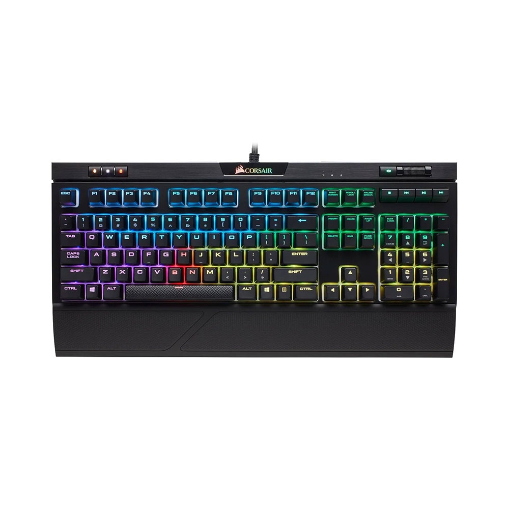 

Игровая клавиатура Corsair Strafe RGB MK.2, MX Red, чёрный, английская раскладка