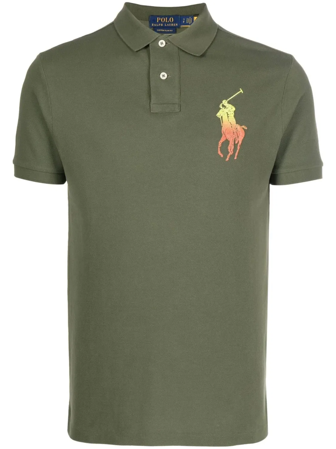 Рубашка поло с короткими рукавами и вышитым логотипом Polo Ralph Lauren, зеленый