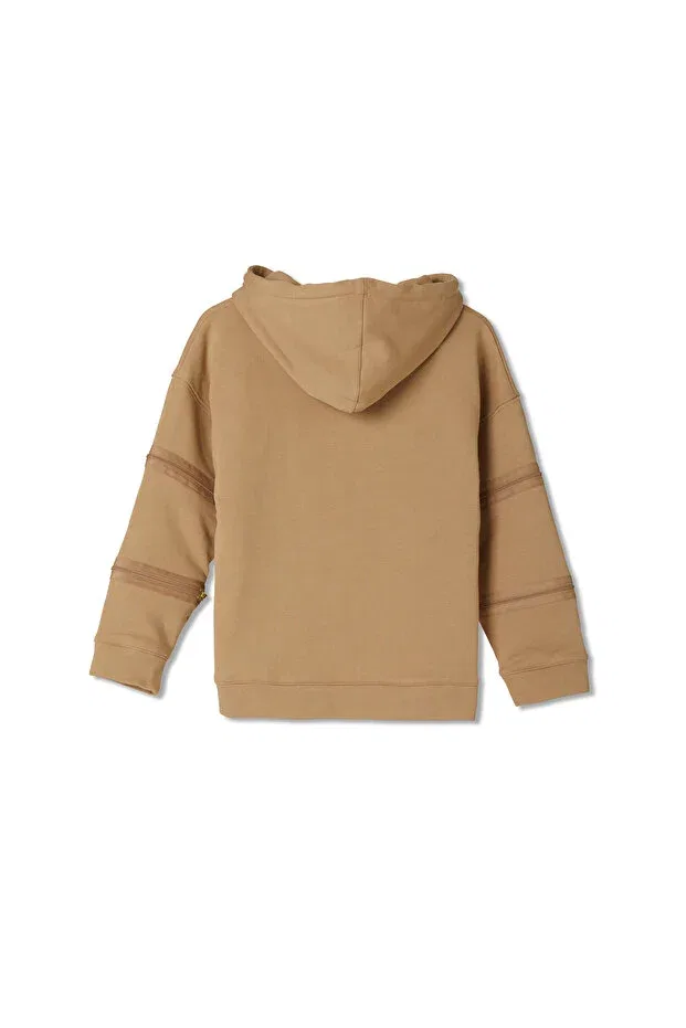 Детское худи для девочек с капюшоном Jayjayjumpie, Beige — фото 3
