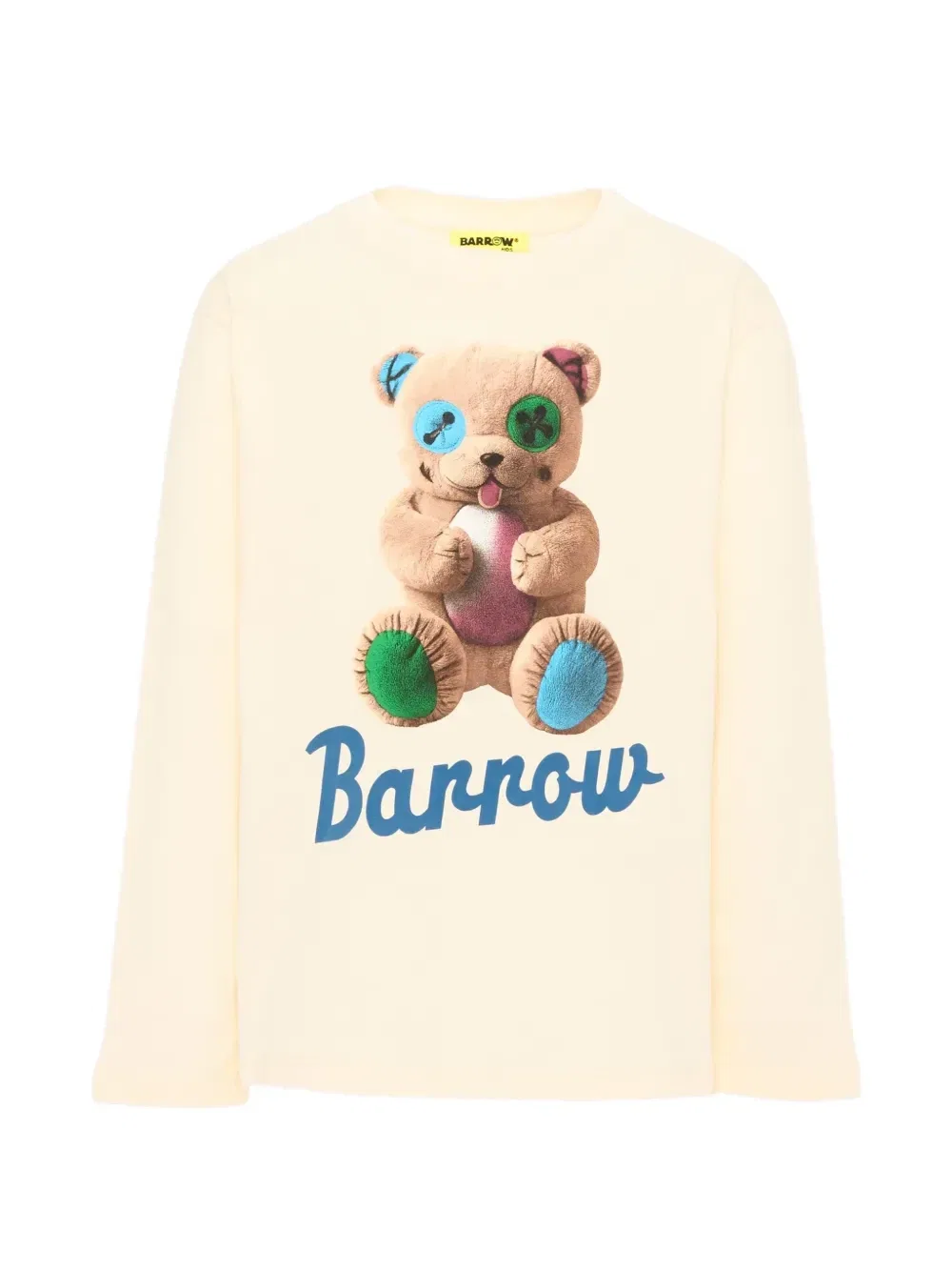 Футболка с длинными рукавами и принтом в виде плюшевого мишки Barrow Kids, бежевый