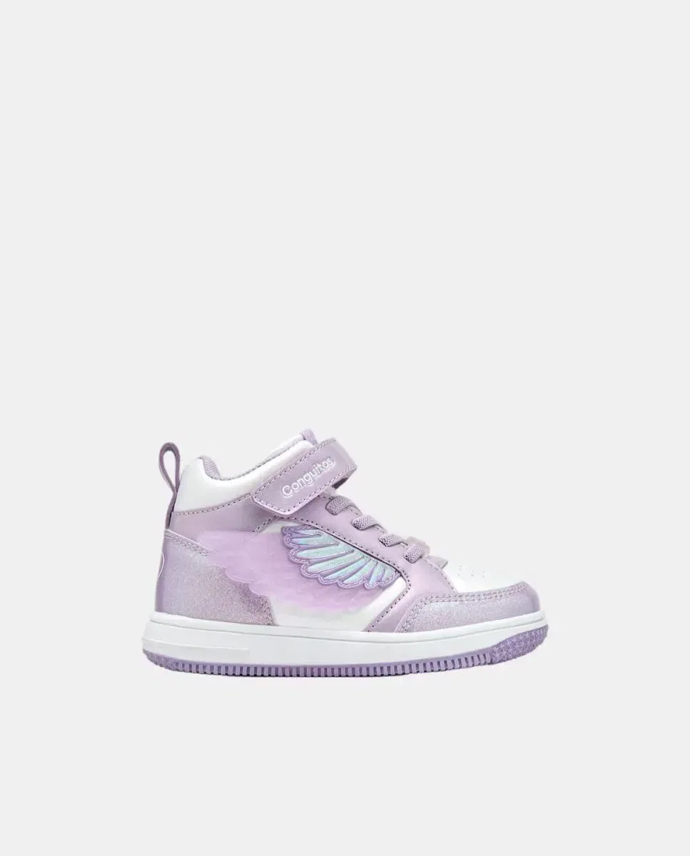 Детские кроссовки для девочек с подсветкой Unicorn Wing Conguitos, Lila — фото 2