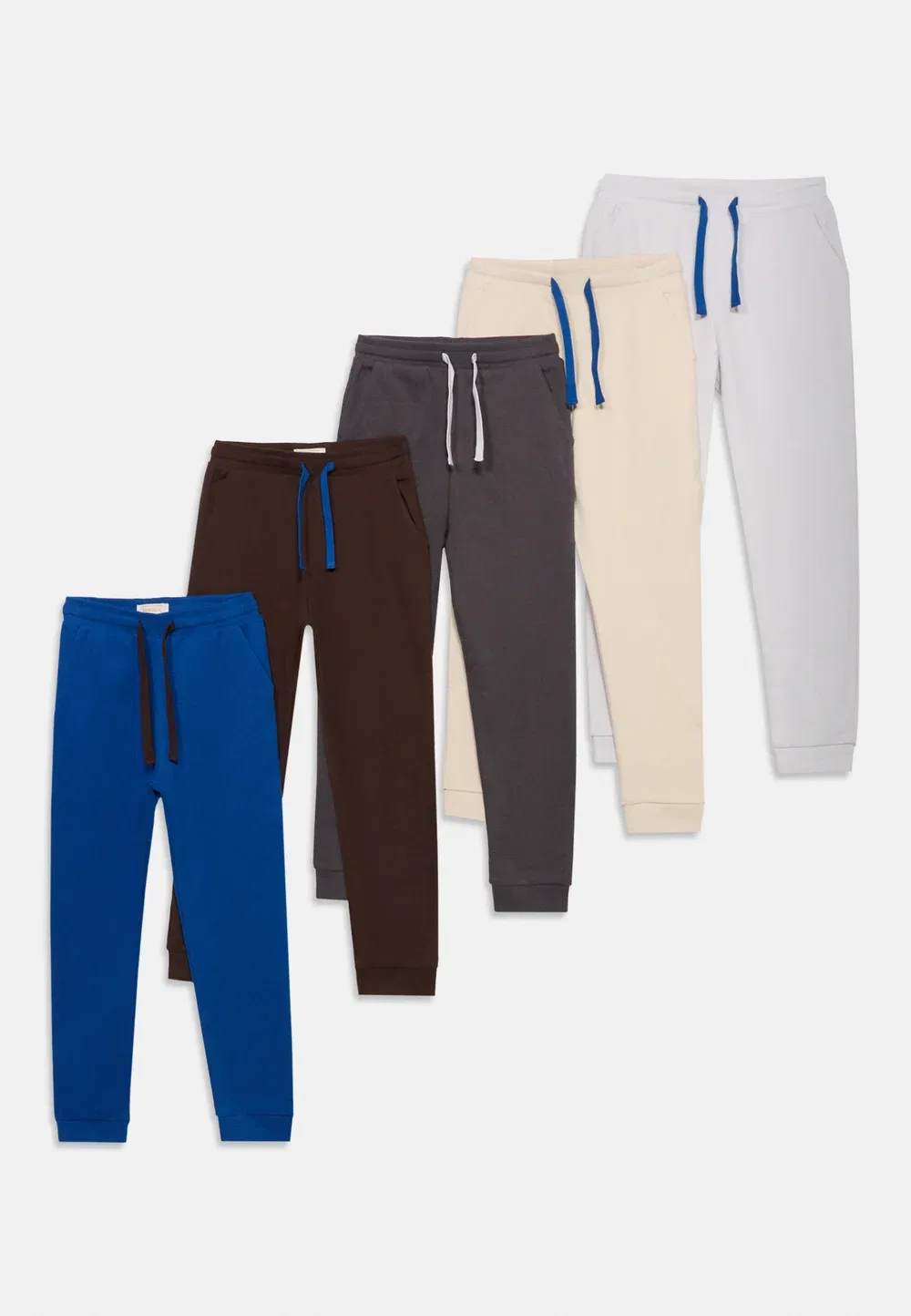 5 штанов в комплекте - спортивные штаны Friboo By Zalando, Mottled Grey/Beige/Brown