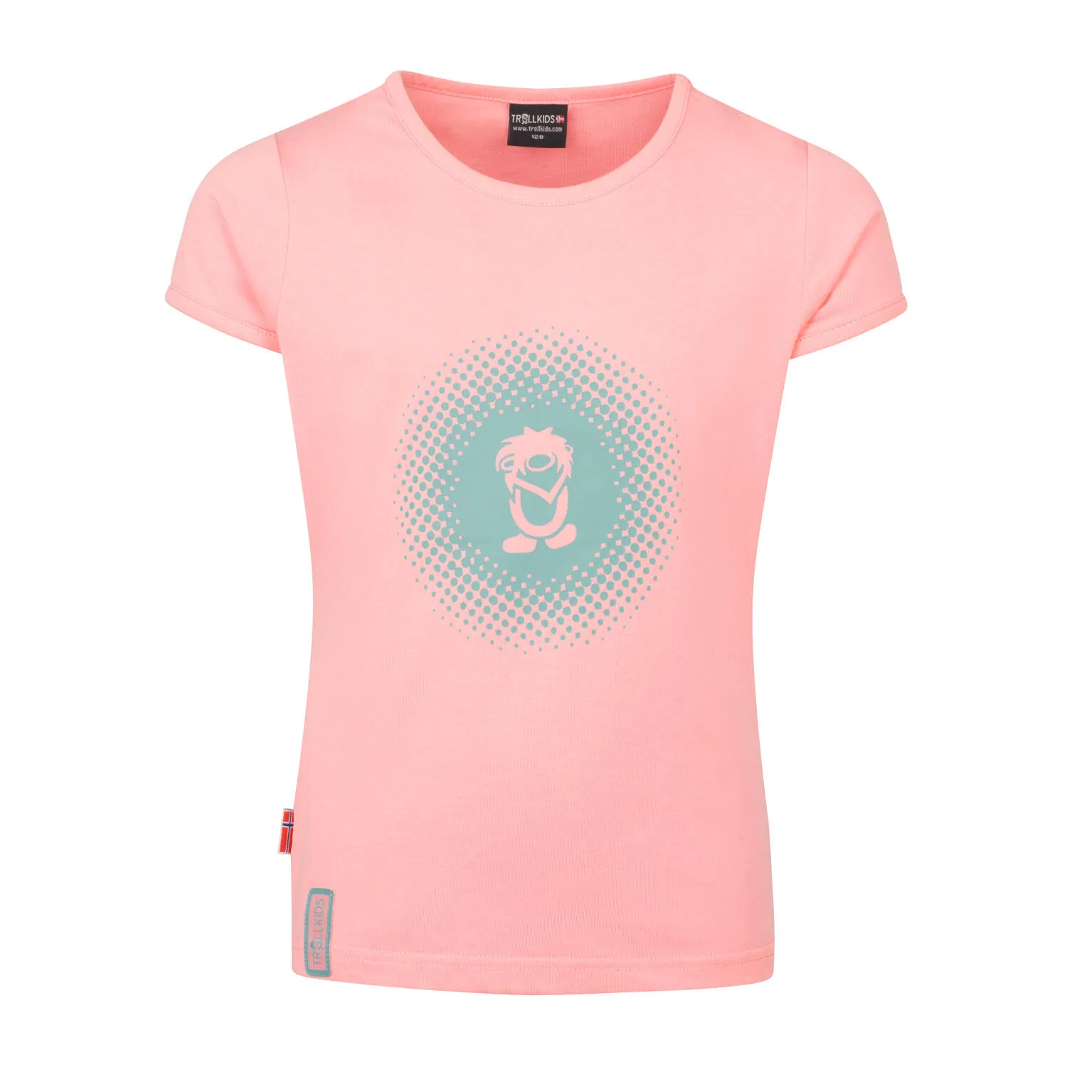 Детская футболка с логотипом TROLLKIDS Girls Logo T, Trollkids, Цвет Altrosa Hellblau