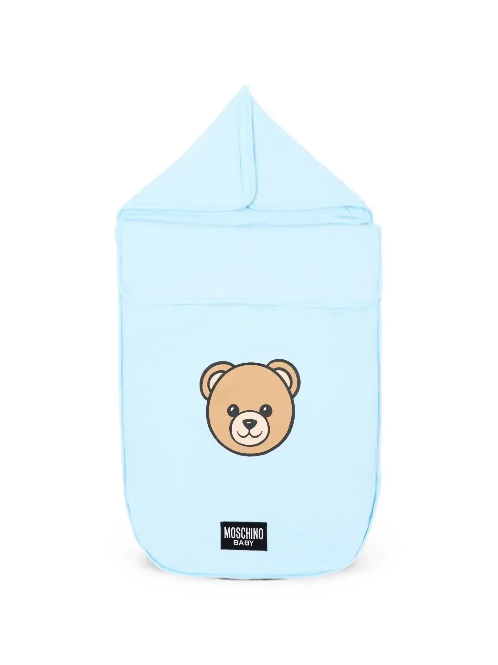 Спальный мешок с плюшевым мишкой Moschino Kids, синий