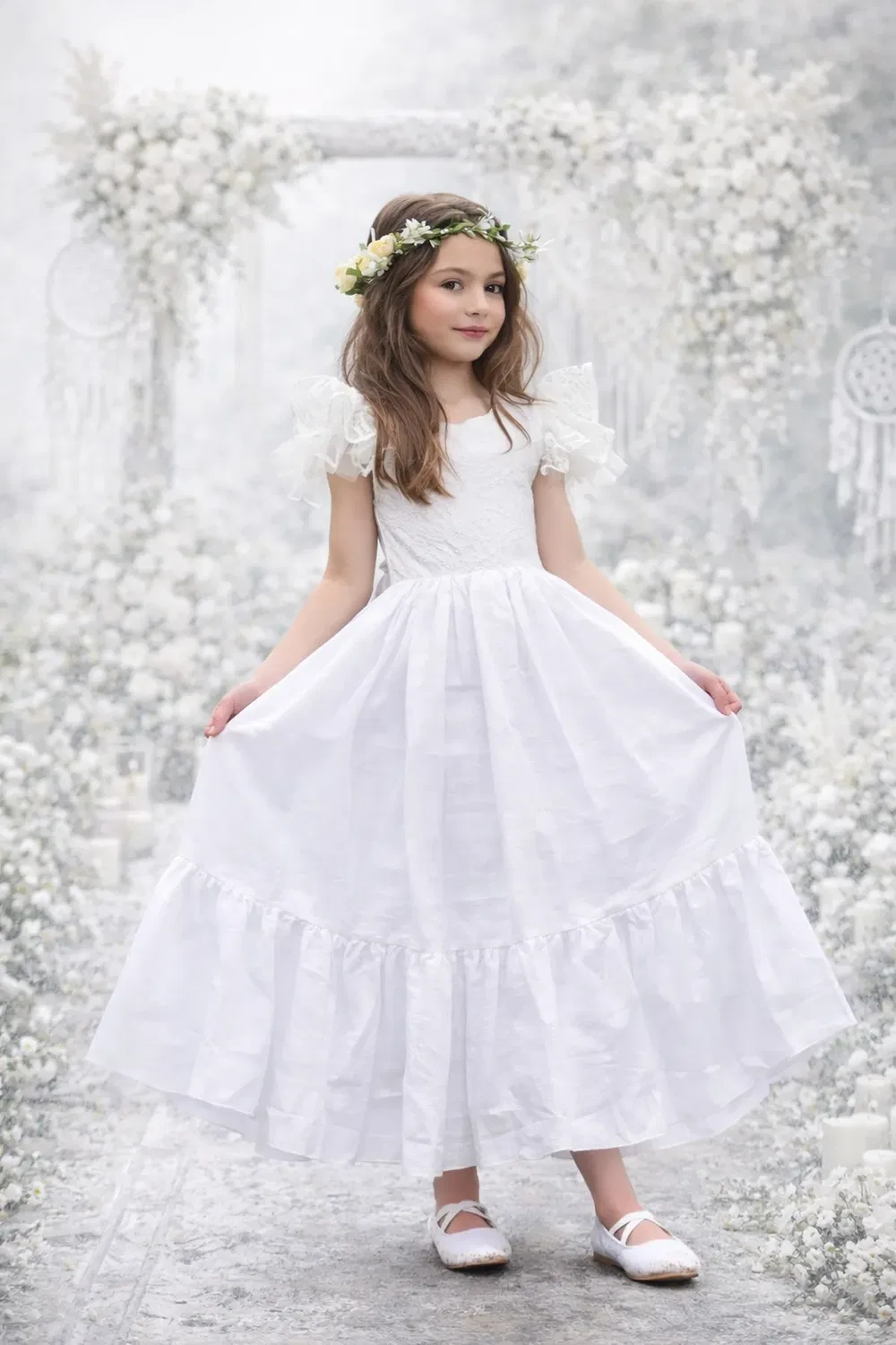 Платье Helena Uk Flower Girl Boutique, White