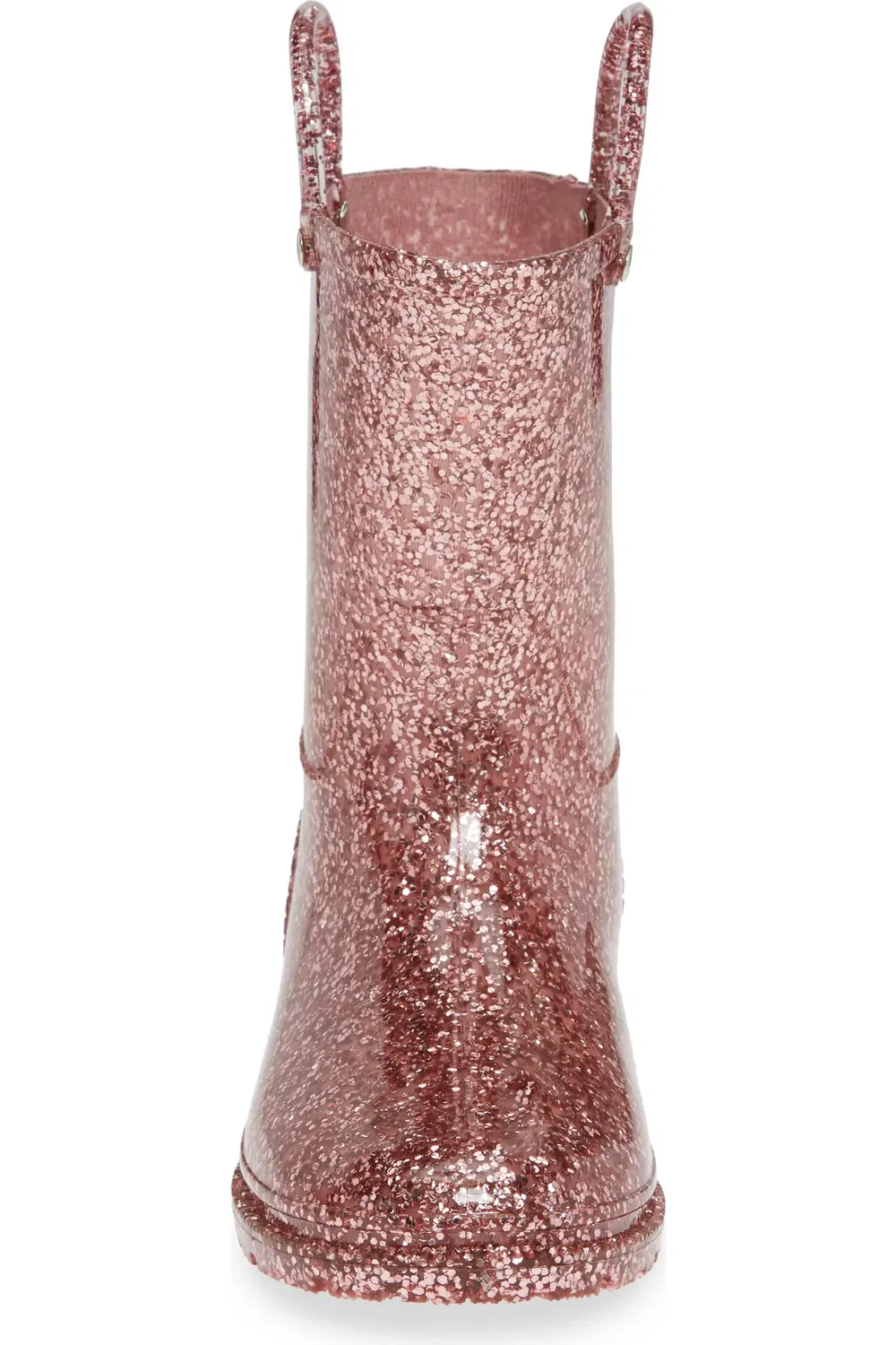 Детские резиновые сапоги с блестками Glitter Waterproof Rain Boot Western Chief, Rose Gold — фото 4