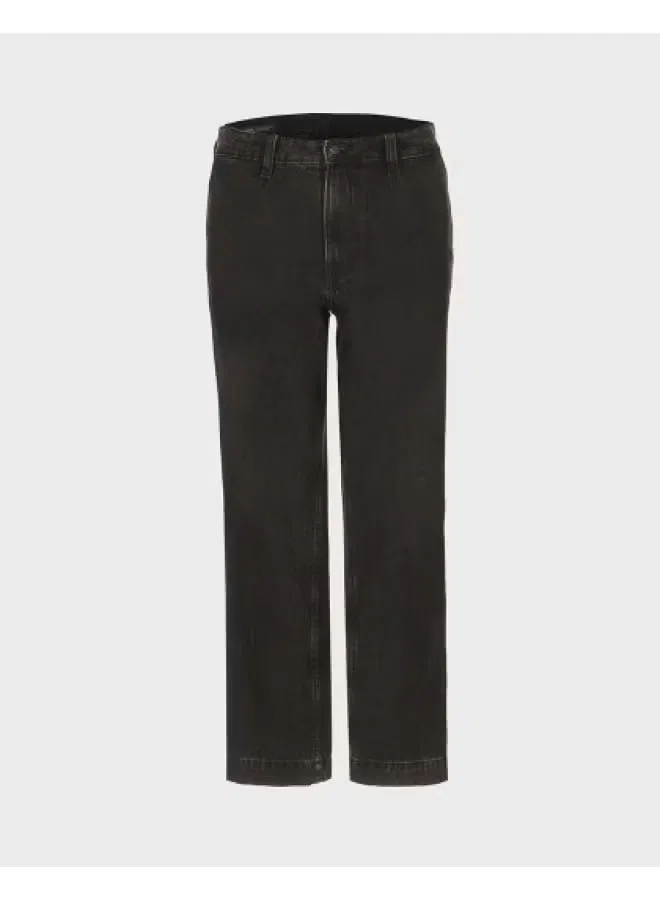 Zara Джинсы прямые из чистого хлопка, дымчато-серый